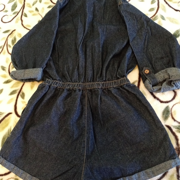 Girls US Polo Assn Denim Romper Size 12 - Picture 3 of 4
